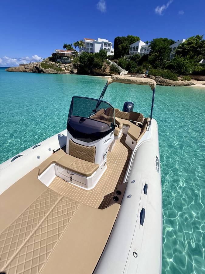 ONE LIFE 29 : console de pilotage et bain de soleil avant